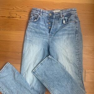 Reformation Light Blue Straight Leg Jeans